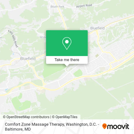 Comfort Zone Massage Therapy map