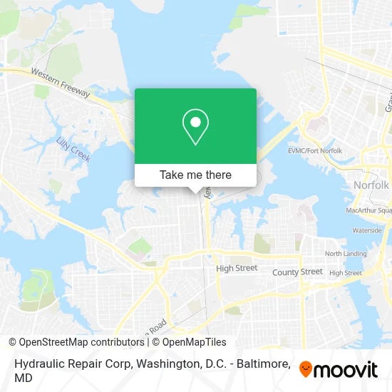 Hydraulic Repair Corp map