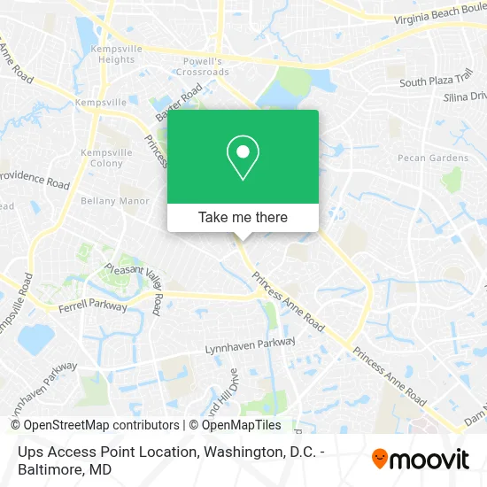 Ups Access Point Location map