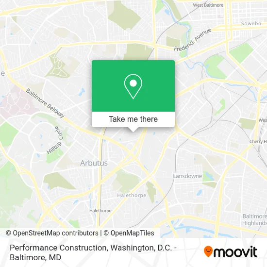 Performance Construction map