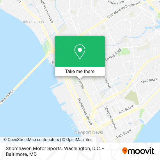 Shorehaven Motor Sports map