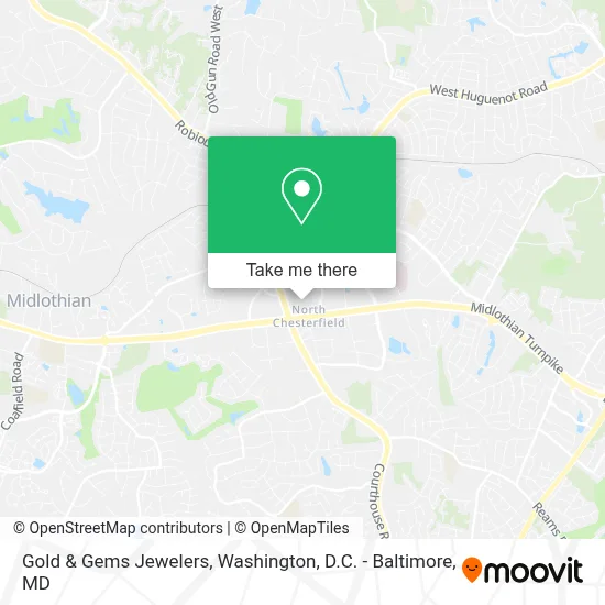 Gold & Gems Jewelers map