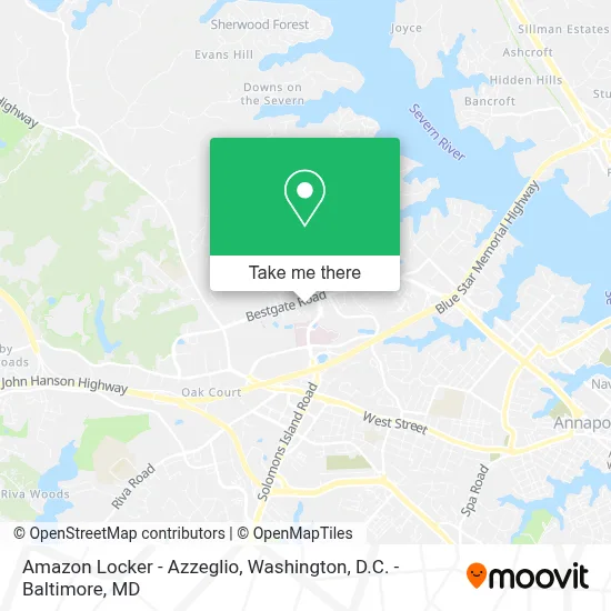 Amazon Locker - Azzeglio map