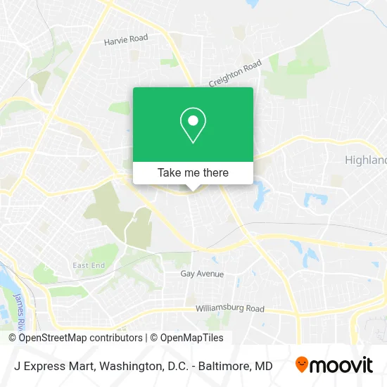 J Express Mart map