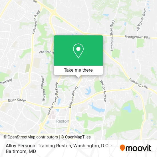 Alloy Personal Training Reston map