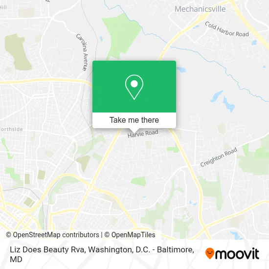 Liz Does Beauty Rva map