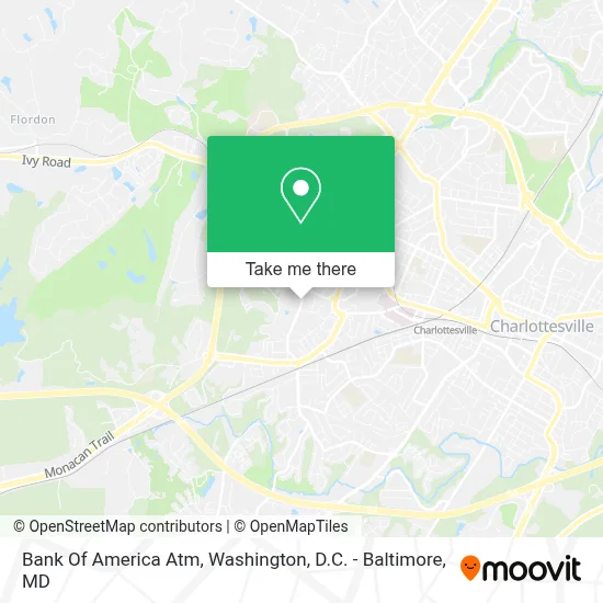 Bank Of America Atm map