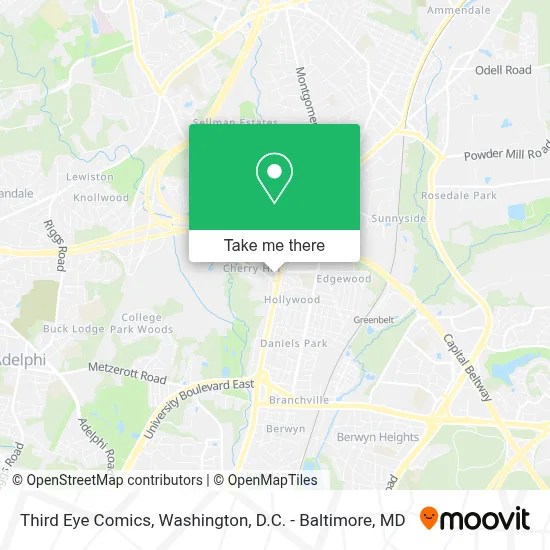 Third Eye Comics map
