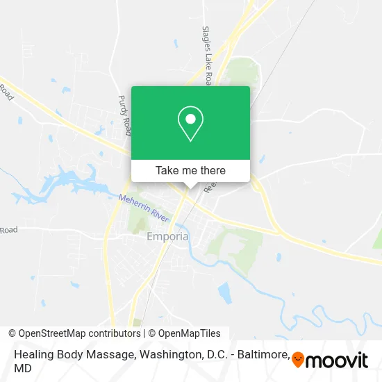 Healing Body Massage map