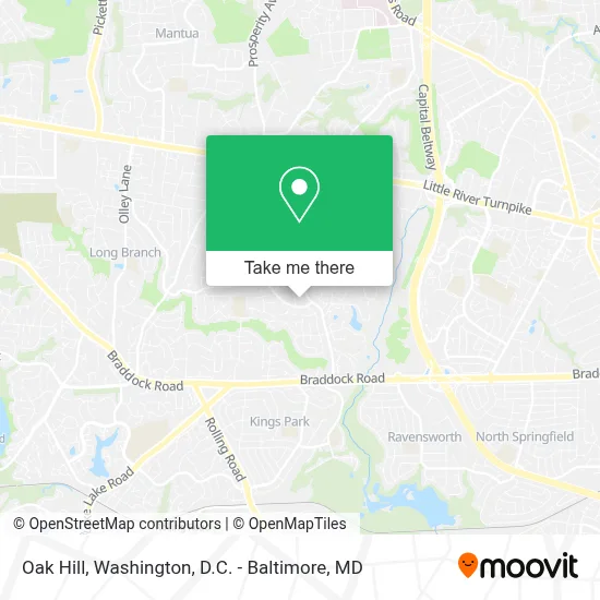 Oak Hill map