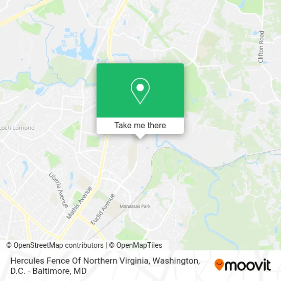 Hercules Fence Of Northern Virginia map