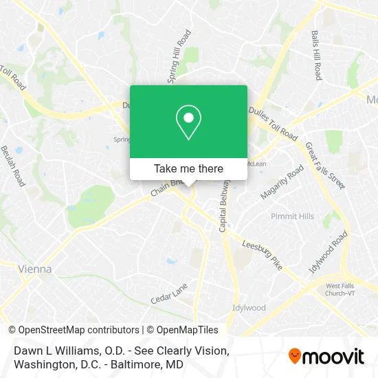 Dawn L Williams, O.D. - See Clearly Vision map