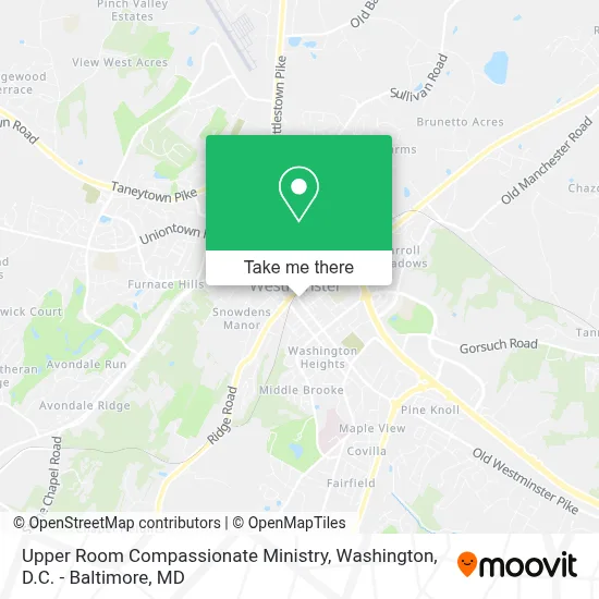 Upper Room Compassionate Ministry map