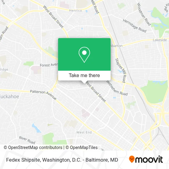 Fedex Shipsite map