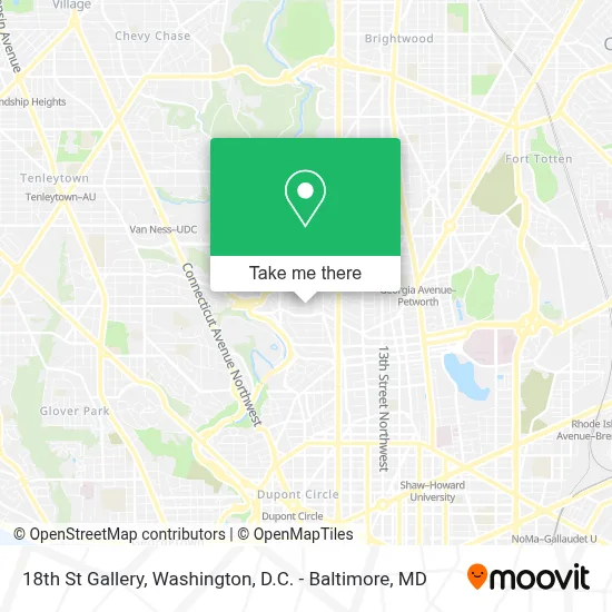 18th St Gallery map