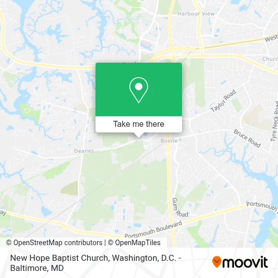 New Hope Baptist Church map