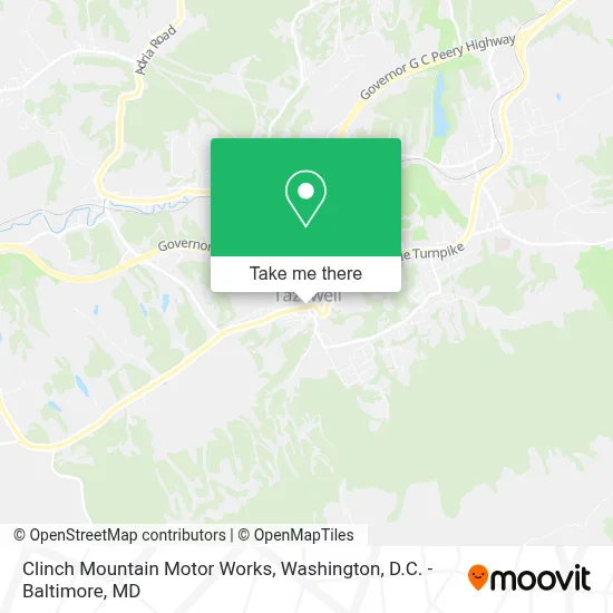 Clinch Mountain Motor Works map