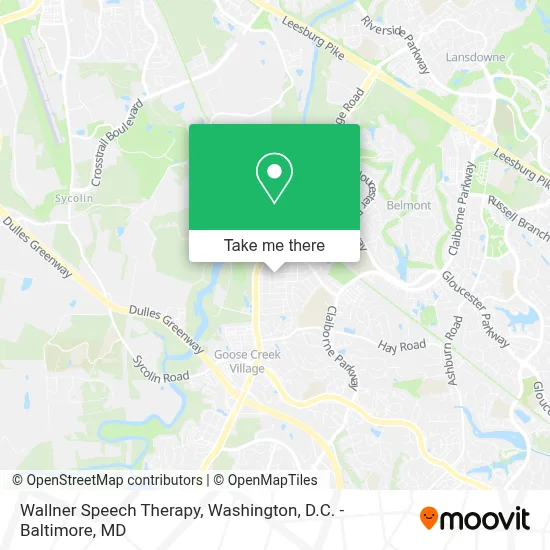 Wallner Speech Therapy map