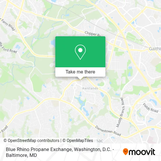 Blue Rhino Propane Exchange map