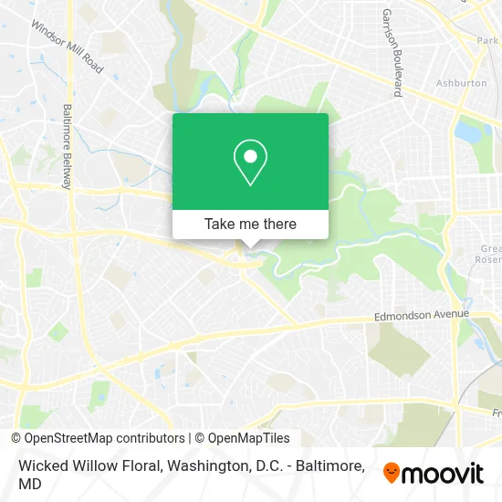Wicked Willow Floral map