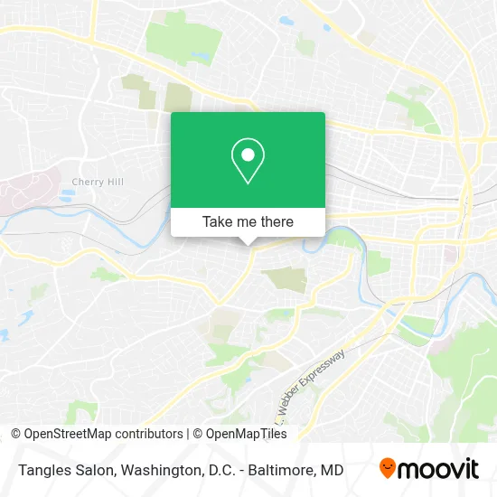 Tangles Salon map