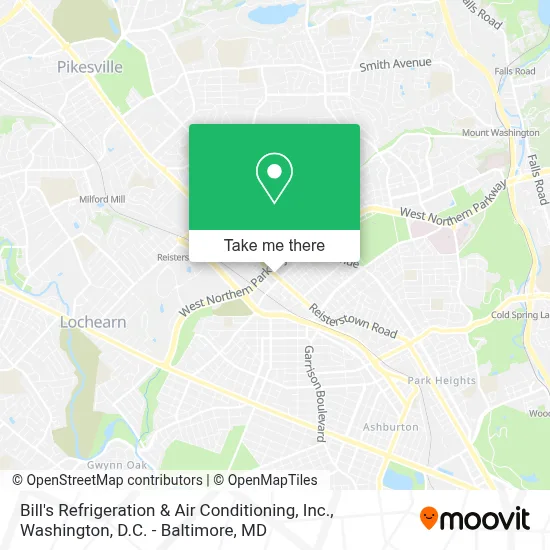 Bill's Refrigeration & Air Conditioning, Inc. map