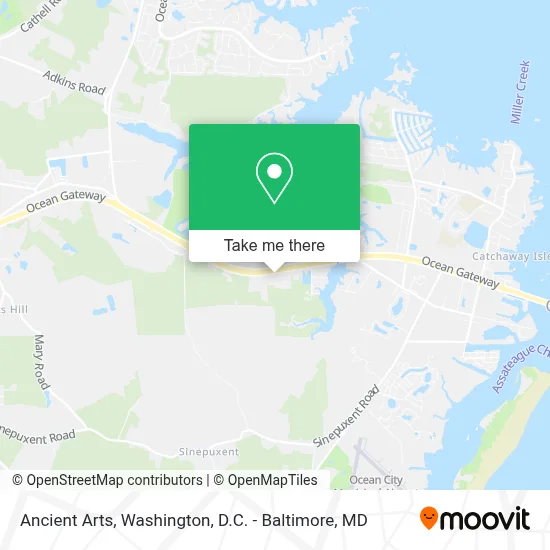 Ancient Arts map