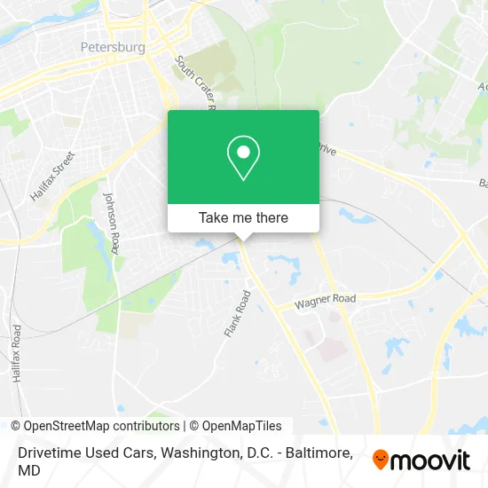 Drivetime Used Cars map