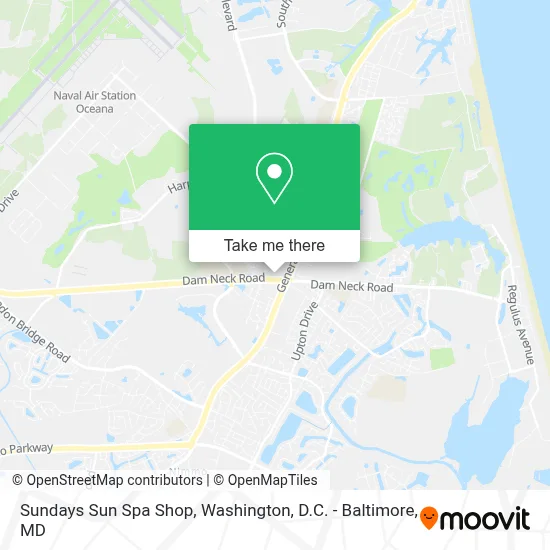 Sundays Sun Spa Shop map