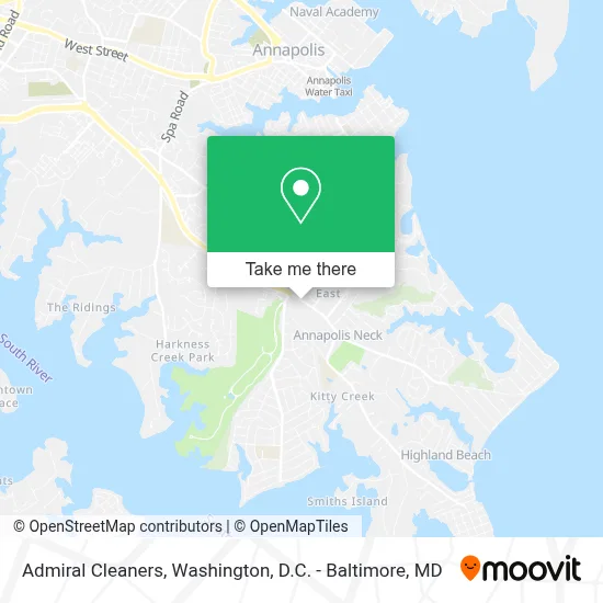 Admiral Cleaners map