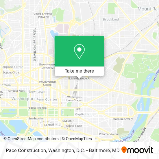 Pace Construction map