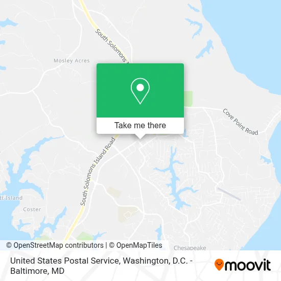 United States Postal Service map