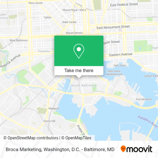 Broca Marketing map