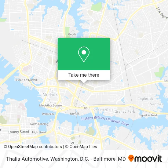 Thalia Automotive map