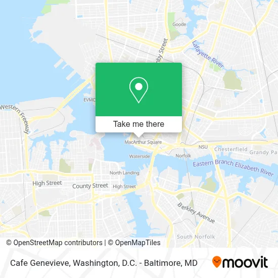 Cafe Genevieve map