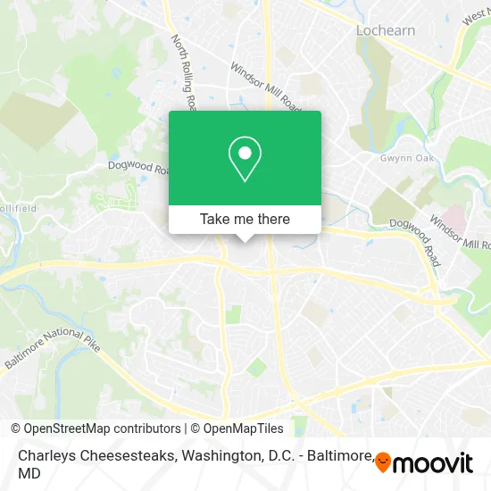Charleys Cheesesteaks map