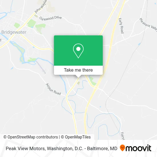 Peak View Motors map
