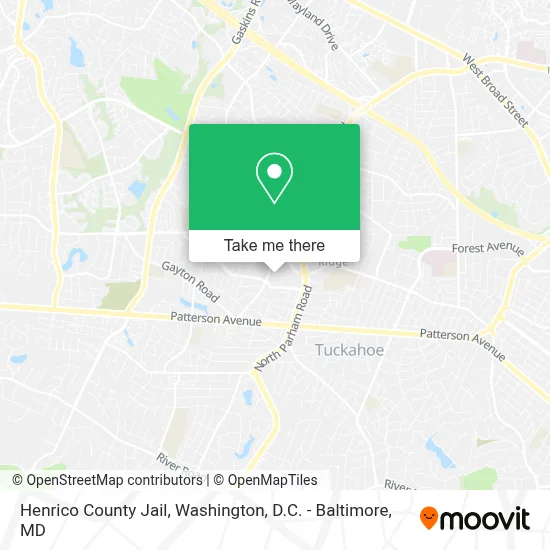 Henrico County Jail map