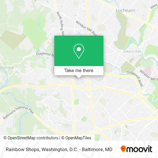 Rainbow Shops map