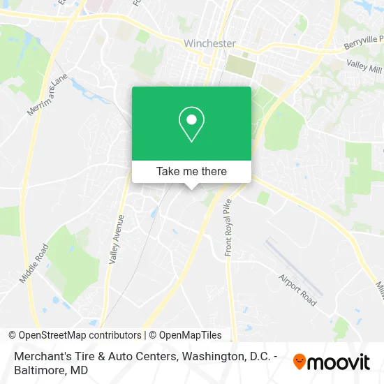 Merchant's Tire & Auto Centers map