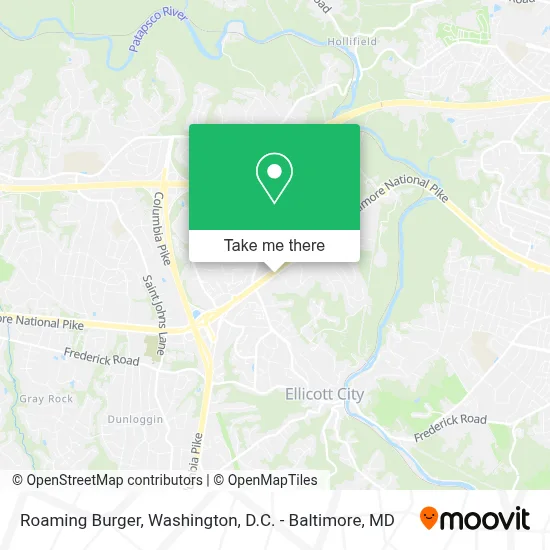 Roaming Burger map