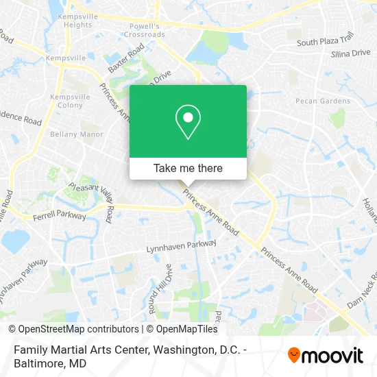 Family Martial Arts Center map