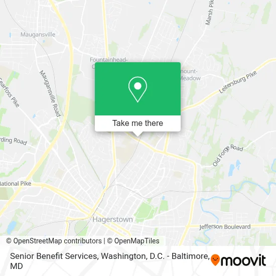 Senior Benefit Services map