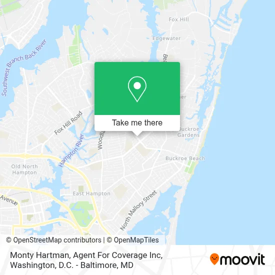 Monty Hartman, Agent For Coverage Inc map