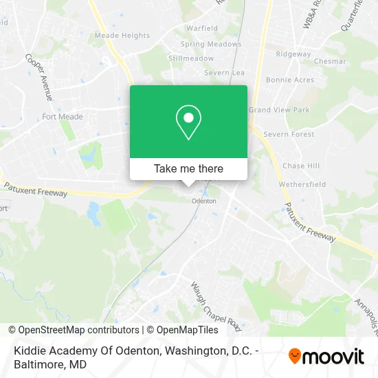 Kiddie Academy Of Odenton map
