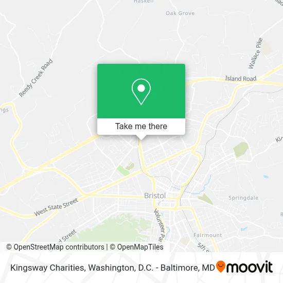 Kingsway Charities map