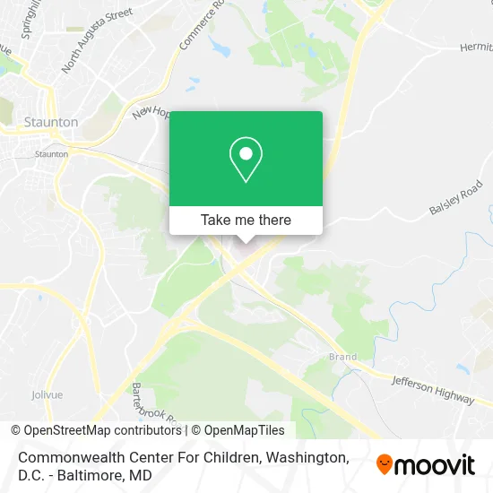 Commonwealth Center For Children map