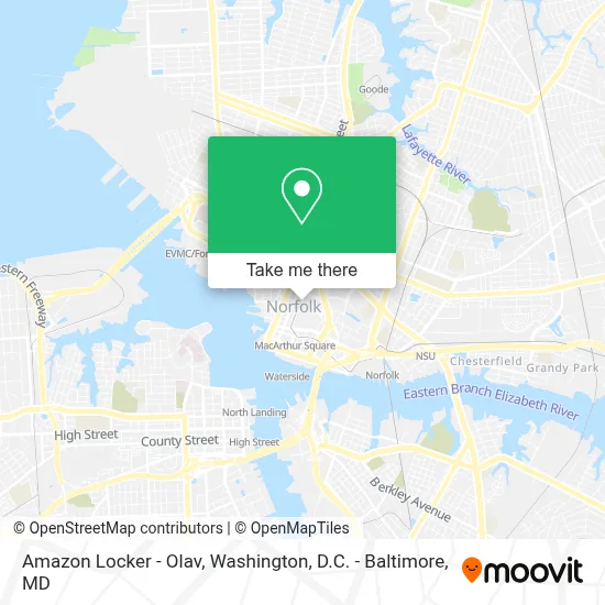 Amazon Locker - Olav map