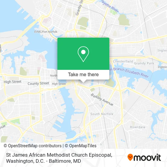 St James African Methodist Church Episcopal map