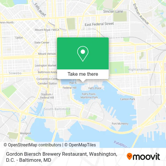Gordon Biersch Brewery Restaurant map
